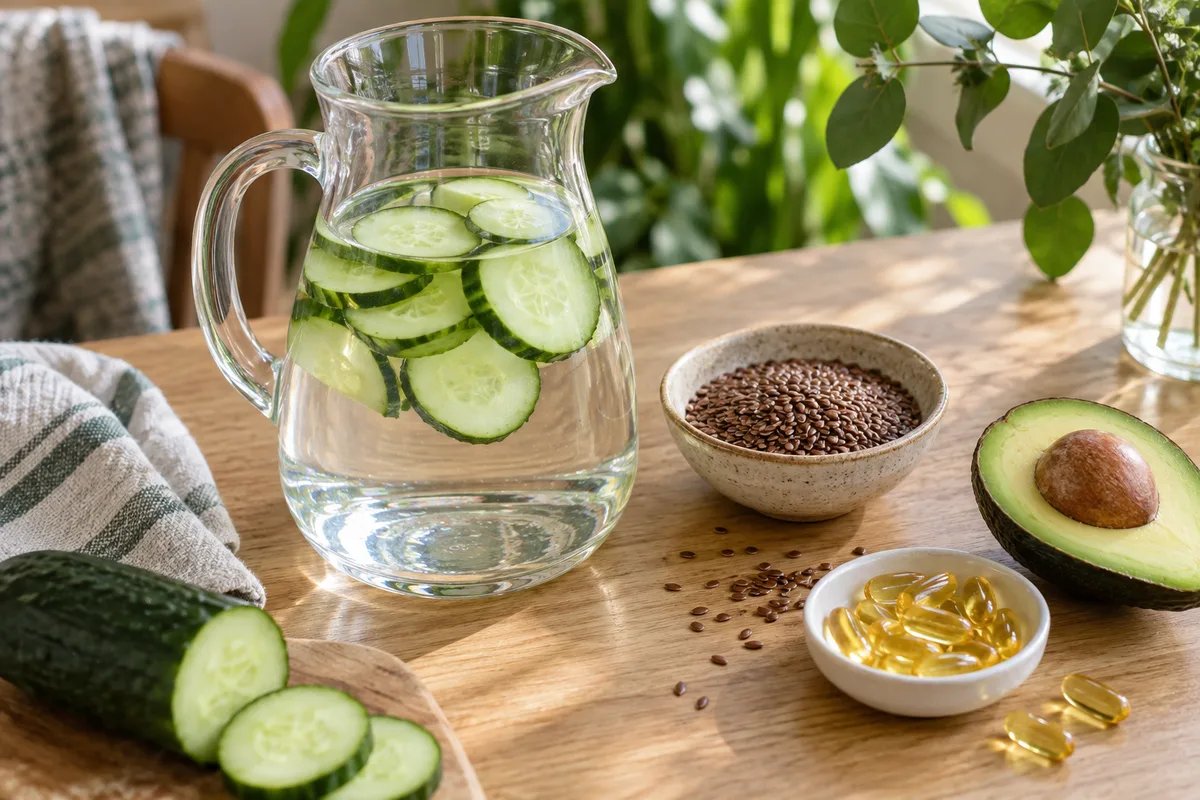 Peau déshydratée : ce que l'hydratation intérieure ajoute